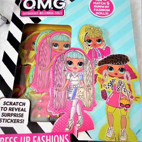 LOL Surprise OMG Dress Up Fashions Paper Dolls Set - Picture 3 of 13